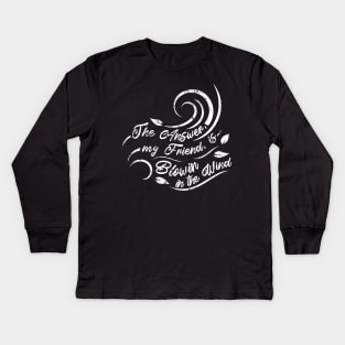 Dylan in the Wind Kids Long Sleeve T-Shirt